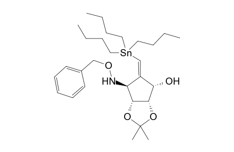 (E)-(1S,2S,3R,4S)-4-[(Benzyloxy)amino]-2,3-O-isopyopylidene-6-(tributylstannyl)-5-methylenecyclopentane-1,2,3-triol