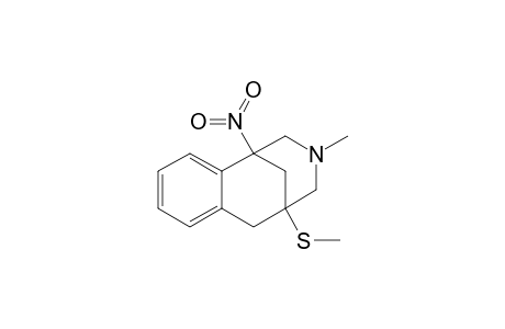 3-Methyl-5-methylsulfanyl-1-nitro-1,2,3,4,5,6-hexahydro-1,5-methano-3-benzoazocine