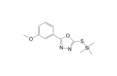 5-(3-Methoxyphenyl)-1,3,4-oxadiazole-2-thiol, tms derivative