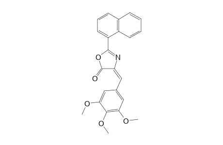 (4E)-2-(1-Naphthyl)-4-(3,4,5-trimethoxybenzylidene)-1,3-oxazol-5(4H)-one