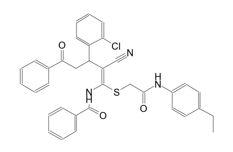 benzamide, N-[(1Z)-3-(2-chlorophenyl)-2-cyano-1-[[2-[(4-ethylphenyl)amino]-2-oxoethyl]thio]-5-oxo-5-phenyl-1-pentenyl]-