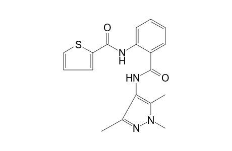 2'-[(1,3,5-trimethylpyrazol-4-yl)carbamoyl]-2-thiophenecarboxanilide