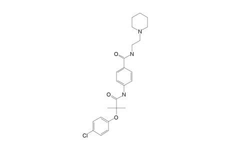 2-(p-chlorophenoxy)-2-methyl-4'-[(2-piperidinoethyl)carbamoyl]propionanilide