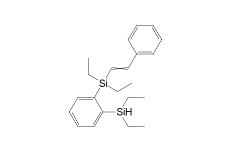 trans-1-(diethyl(2-phenylethenyl)silyl-2-(diethyl)benzene