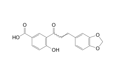 4-hydroxy-3-(3,4-methylenedioxycinnamoyl)benzoic acid