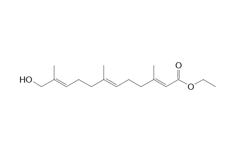 (2E,6E,10E)-12-hydroxy-3,7,11-trimethyl-dodeca-2,6,10-trienoic acid ethyl ester