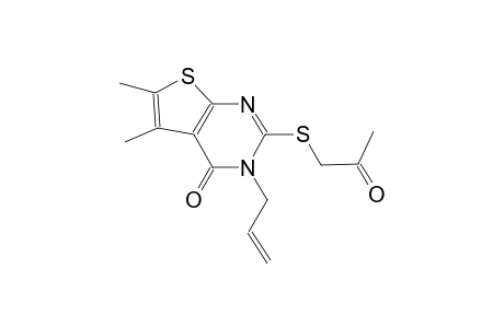 thieno[2,3-d]pyrimidin-4(3H)-one, 5,6-dimethyl-2-[(2-oxopropyl)thio]-3-(2-propenyl)-