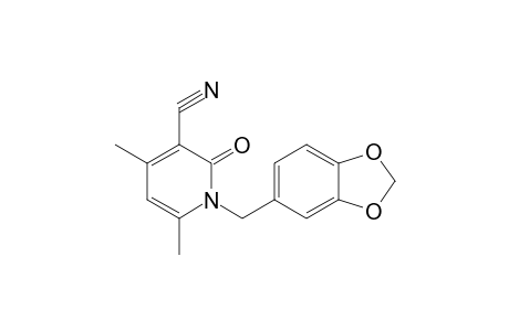 3-Pyridinecarbonitrile, 1-(1,3-benzodioxol-5-ylmethyl)-1,2-dihydro-4,6-dimethyl-2-oxo-