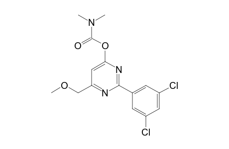 2-(3,5-dichlorophenyl)-6-(methoxymethyl)-4-pyrimidinol, dimethylcarbamate (ester)