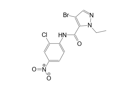 4-bromo-N-(2-chloro-4-nitrophenyl)-1-ethyl-1H-pyrazole-5-carboxamide