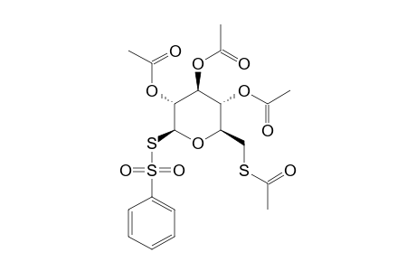 2,3,4-TRI-O-ACETYL-6-S-ACETYL-1-S-PHENYLSULFONYL-1,6-DITHIO-BETA-D-GLUCOSE