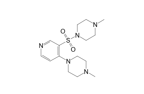 4-(4-methyl-1-piperazinyl)-3-[(4-methyl-1-piperazinyl)sulfonyl]pyridine