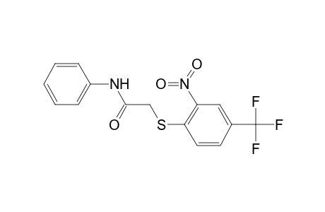 2-([2-Nitro-4-(trifluoromethyl)phenyl]sulfanyl)-N-phenylacetamide
