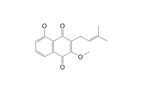 5-Hydroxy-2-methoxy-3-(3-methylbut-2-enyl)naphthalene-1,4-dione