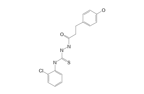 4-(o-chlorophenyl)-1-(p-hydroxyhydrocinnamoyl)-3-thiosemicarbazide