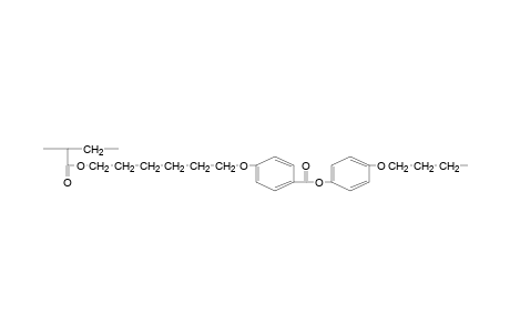 Poly[1-(butoxy-1,4-phenyleneoxy-1,4-benzoyloxyhexamethyleneoxycarbonyl)ethylene]