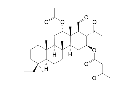 12-ALPHA-ACETOXY-16-BETA-(3R'-HYDROXYBUTANOYLOXY)-20,24-DIMETHYL-24-OXOSCALARAN-25-AL