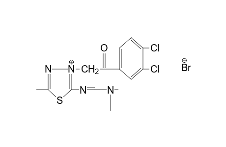 3-(3,4-dichlorophenacyl)-2-{[(dimethylamino)methylene]amino}-5-methyl-1,3,4-thiadiazolium bromide