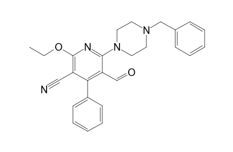 5-Cyano-6-ethoxy-3-formyl-2-(N-benzylpiperazinyl)-4-phenylpyridine