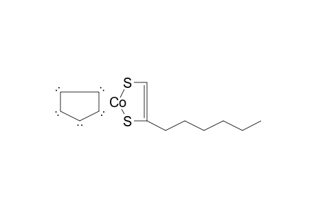 Cobalt, cyclopentadienyl(1-hexyl)-1,2-dithiolatoethene