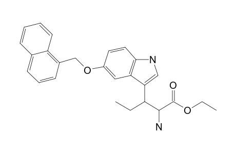 2-Amino-3-[5-(1-naphthalenylmethoxy)-1H-indol-3-yl]pentanoic acid ethyl ester