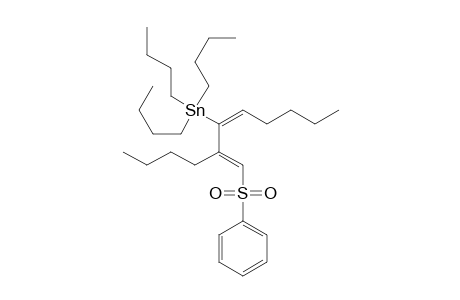 (1E,3E)-1-(Benzenesulfonyl)-2,4-dibutyl-3-(tributylstannyl)buta-1,3-diene