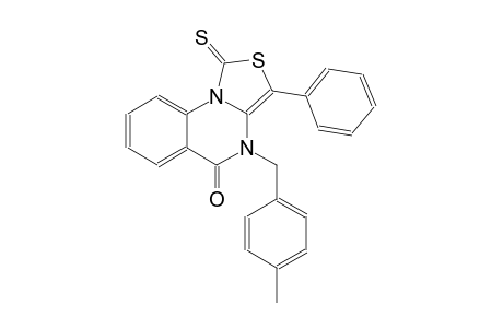 thiazolo[3,4-a]quinazolin-5(4H)-one, 4-[(4-methylphenyl)methyl]-3-phenyl-1-thioxo-