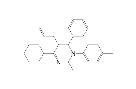 4-Cyclohexyl-2-methyl-1-(4-methylphenyl)-6-phenyl-5-(3-propenyl)-1,2-dihydropyrimidine