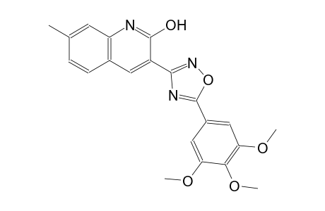 7-methyl-3-[5-(3,4,5-trimethoxyphenyl)-1,2,4-oxadiazol-3-yl]-2-quinolinol