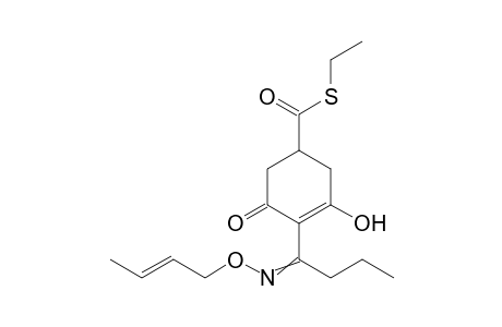 3-Cyclohexene-1-carbothioic acid, 4-[1-[(2-butenyloxy)imino]butyl]-3-hydroxy-5-oxo-, S-ethyl ester, (E)-