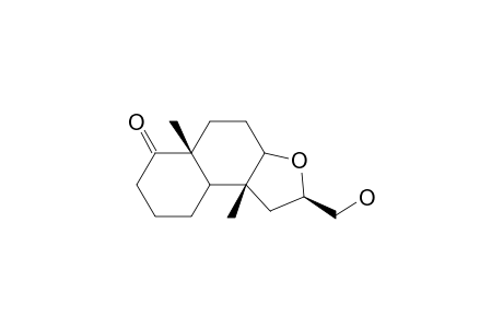 2.alpha.-hydroxymethyl-9b.beta.,5a.beta.-dimethyl-(a.alpha.H,3a.alpha.H)-perhydronaptho(2,1-b)furan-6-one