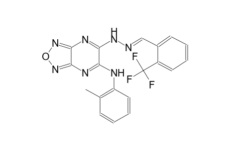 benzaldehyde, 2-(trifluoromethyl)-, [6-[(2-methylphenyl)amino][1,2,5]oxadiazolo[3,4-b]pyrazin-5-yl]hydrazone