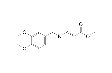 (E)-3-(veratrylamino)acrylic acid methyl ester