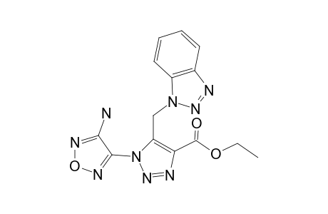 1-(4-Amino-1,2,5-oxadiazol-3-yl)-5-(1-benzotriazolylmethyl)-4-triazolecarboxylic acid ethyl ester