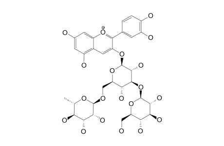 CYANIDIN-3-[3''-(O-BETA-D-GLUCOPYRANOSYL)-6''-(O-ALPHA-L-RHAMNOPYRANOSYL)-O-BETA-D-GLUCOPYRANOSIDE]