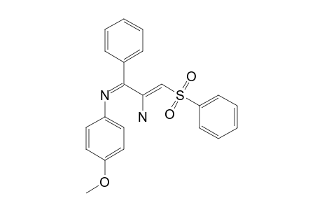 3-AMINO-1-(4-METHOXYPHENYL)-2-PHENYL-4-(PHENYLSULFONYL)-1-AZABUTA-1,3-DIENE;MAJOR-ISOMER