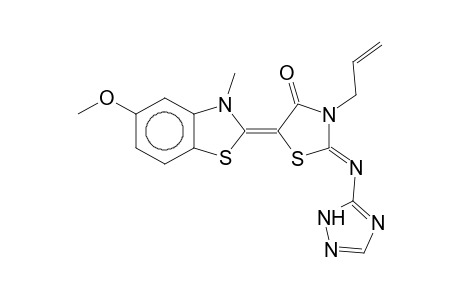 (2Z,5Z)-3-allyl-5-(5-methoxy-3-methyl-1,3-benzothiazol-2-ylidene)-2-(1H-1,2,4-triazol-5-ylimino)thiazolidin-4-one