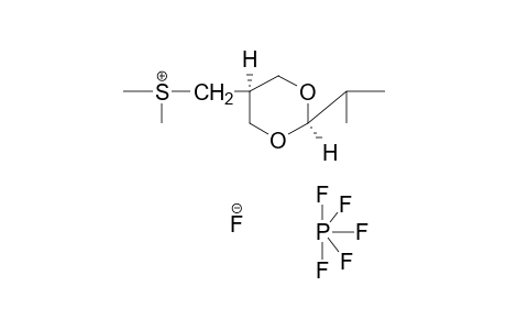 cis-DIMETHYL[(2-ISOPROPYL-m-DIOXAN-5-YL)METHYL]SULFONIUM HEXAFLUORO-PHOSPHATE(1-)