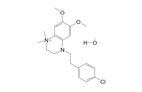 4-(p-CHLOROPHENETHYL)-6,7-DIMETHOXY-1,1-DIMETHYL-1,2,3,4-TETRAHYDROQUINOXALINIUM HYDROXIDE