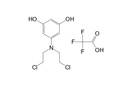 5-[bis(2-chloroethyl)amino]resorcinol, trifluoroacetate (1:1) (solvate)