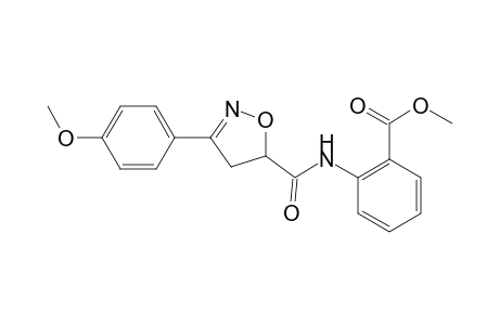 Benzoic acid, 2-[[[4,5-dihydro-3-(4-methoxyphenyl)-5-isoxazolyl]carbonyl]amino]-, methyl ester