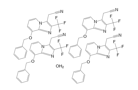 8-(benzyloxy)-2-(trifluoromethyl)imidazo[1,2-a]pyridine-3-acetonitrile, hydrated