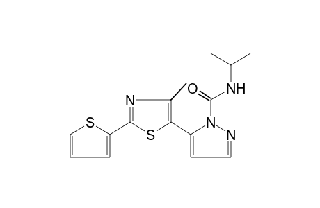 N-isopropyl-5-[4-methyl-2-(2-thienyl)-5-thiazolyl]pyrazole-1-carboxamide