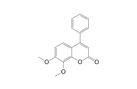 7,8-Dimethoxy-4-phenyl-2H-1-benzopyran-2-one