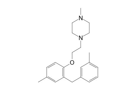 1-Methyl-4-(2-(4-methyl-2-(3-methylbenzyl)phenoxy)ethyl)piperazine