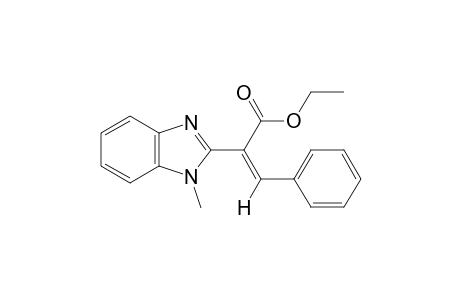 trans-alpha-BENZYLIDENE-1-METHYL-2-BENZIMIDAZOLEACETIC ACID, ETHYL ESTER