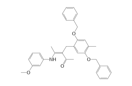 (Z)-3-{[2,5-Bis(benzyloxy)-4-methyl-phenyl]-methyl}-4-[N-(3-methoxy-phenyl)-amino]-pent-3-en-2-one