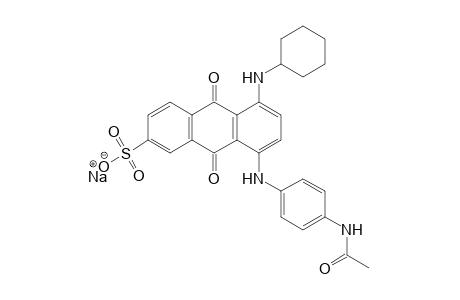 2-Anthracenesulfonic acid, 8-[[4-(acetylamino)phenyl]amino]-5-(cyclohexylamino)-9,10-dihydro-9,10-dioxo-, monosodium salt