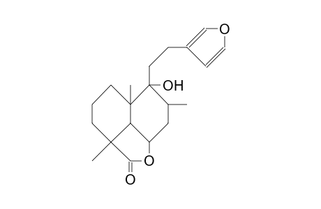 6beta,9-DIHYDROXY-15,16-EPOXY-8betaH-LABDA-13(16),14-DIEN-19-OIC ACID, gamma-LACTONE