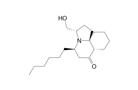 (3S,5R,7aS,11aS)-5-hexyl-3-(hydroxymethyl)-1,2,3,5,6,7a,8,9,10,11-decahydropyrrolo[2,1-j]quinolin-7-one